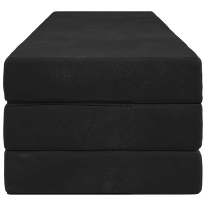 Divano Letto Pieghevole 200 x 67 x 45 cm Nero | homemem39