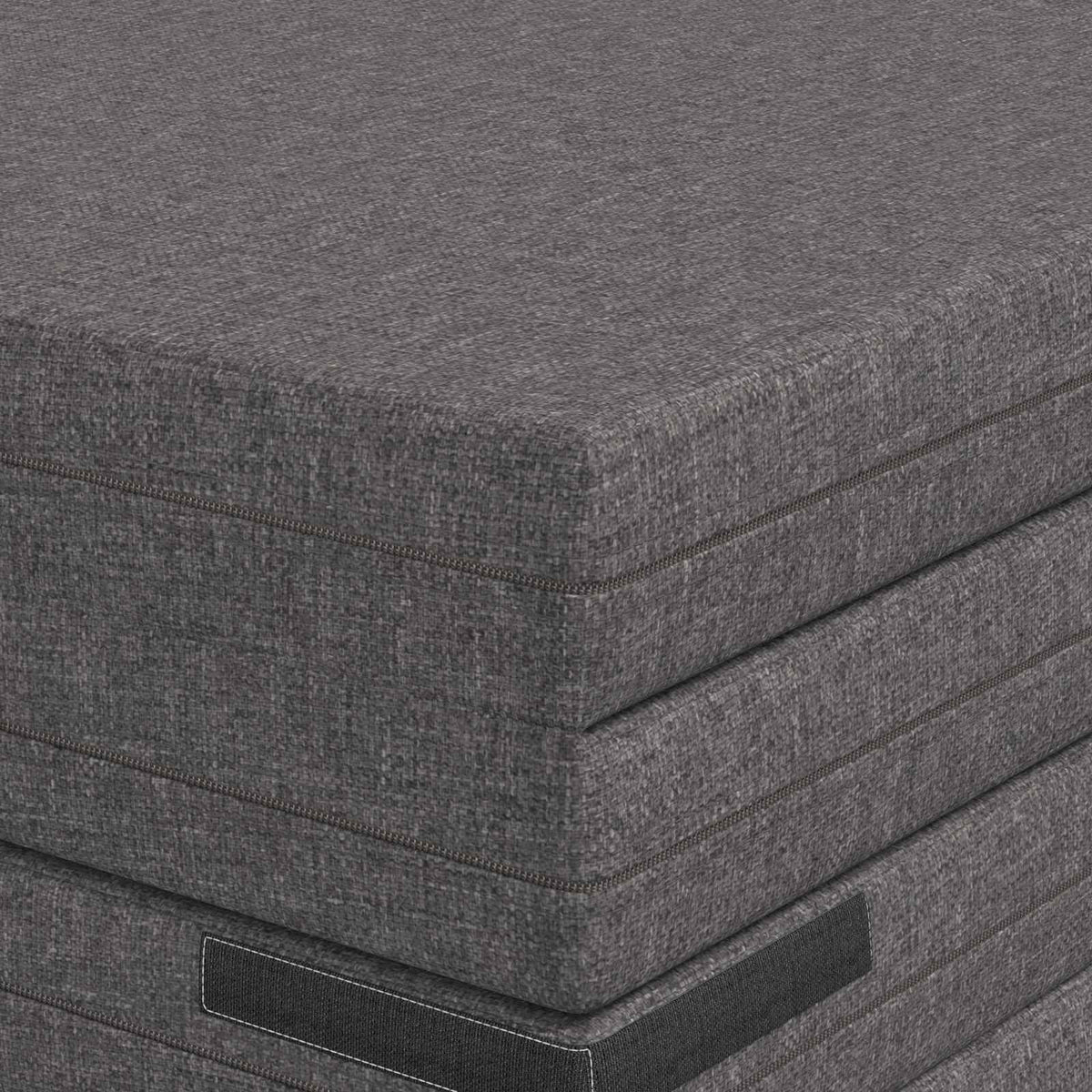 Divano Letto Pieghevole 70 x 67 x 48 cm Grigio Chiaro