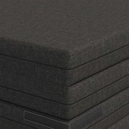 Divano Letto Pieghevole 140 x 67 x 45 cm Grigio Scuro | homemem39