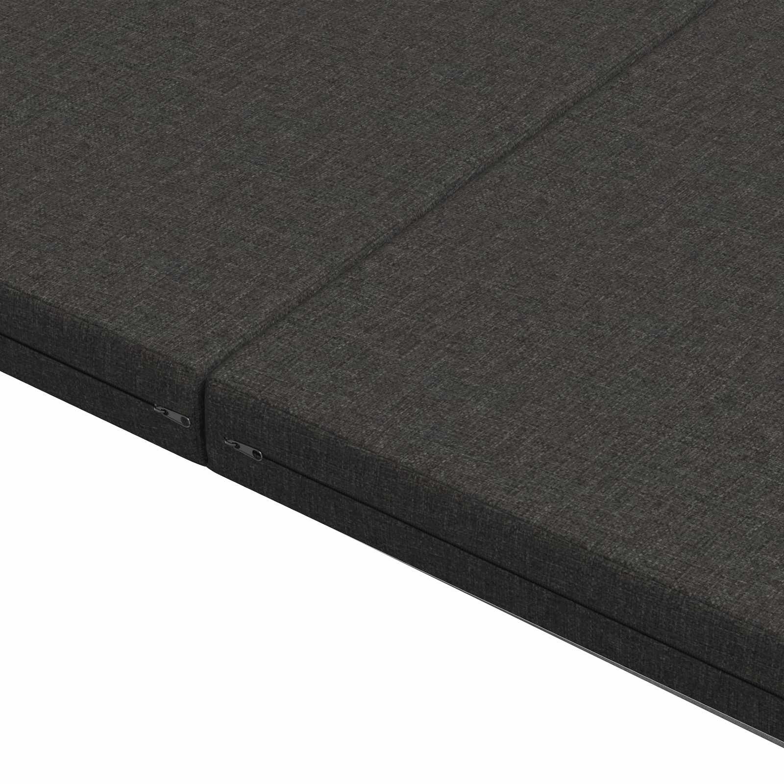 Divano Letto Pieghevole 140 x 67 x 45 cm Grigio Scuro | homemem39