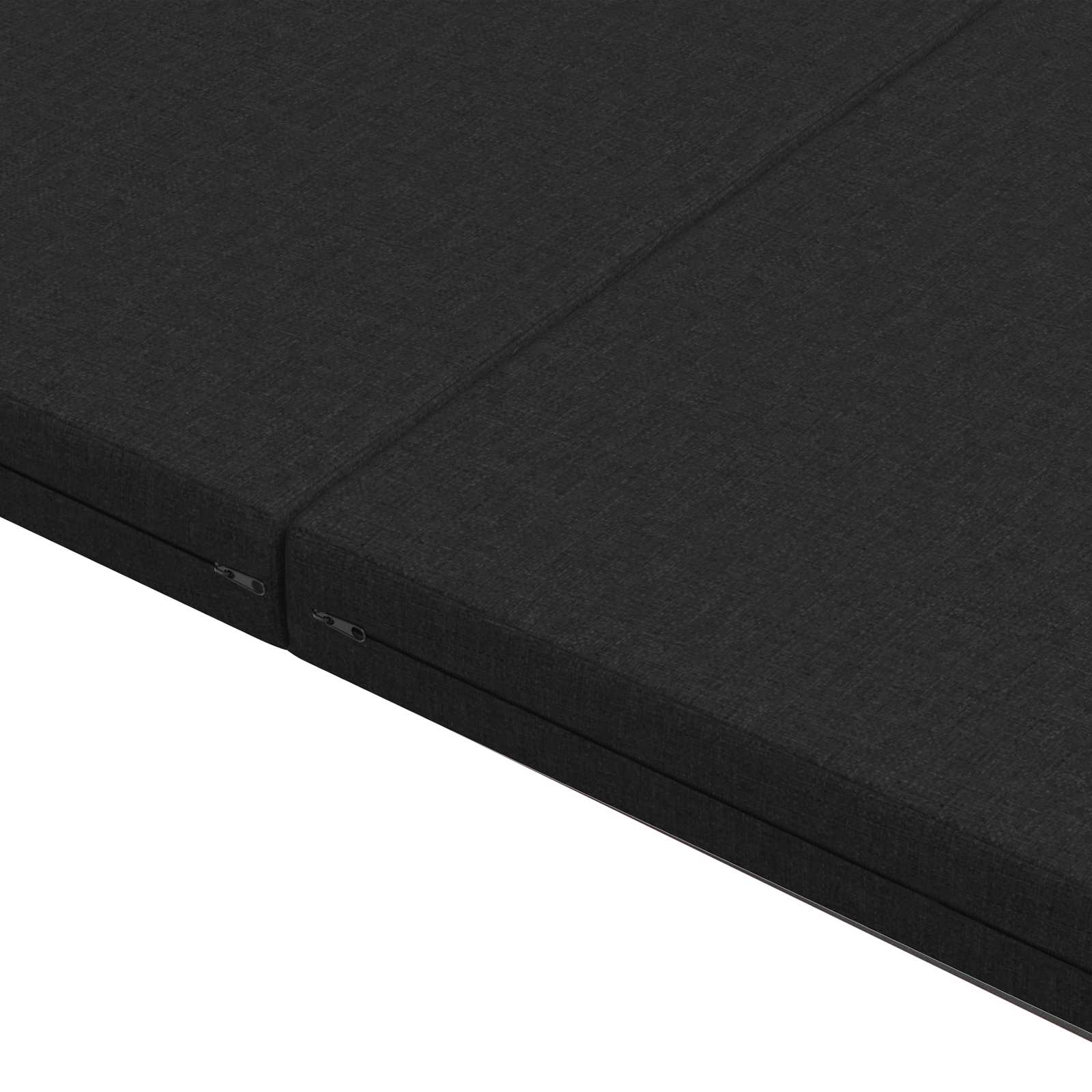 Divano Letto Pieghevole 140 x 67 x 45 cm Nero | homemem39