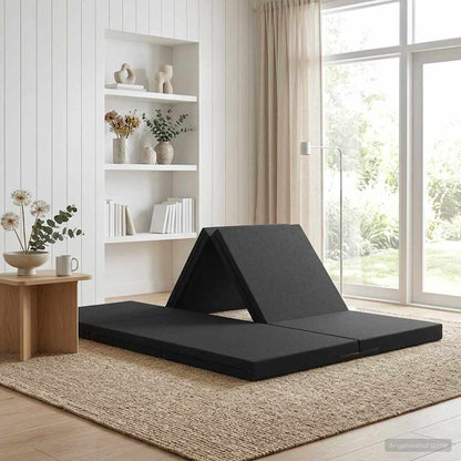 Divano Letto Pieghevole 70 x 67 x 48 cm Nero