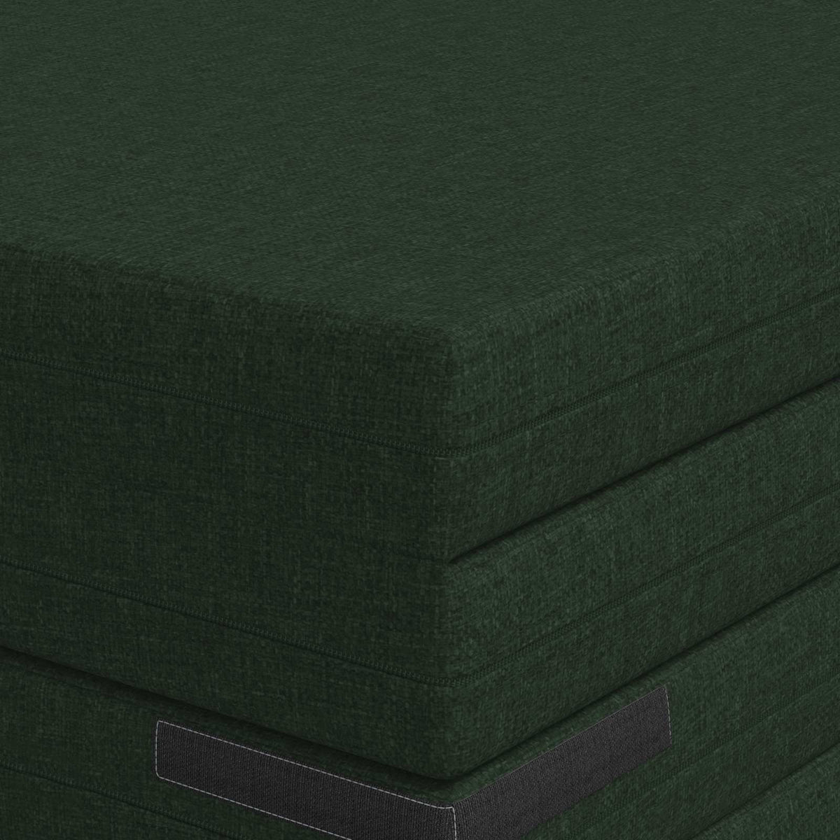 Divano Letto Pieghevole 70 x 67 x 48 cm Verde Scuro