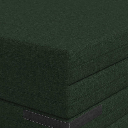 Divano Letto Pieghevole 70 x 67 x 48 cm Verde Scuro