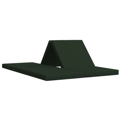 Divano Letto Pieghevole 140 x 67 x 45 cm Verde Scuro | homemem39
