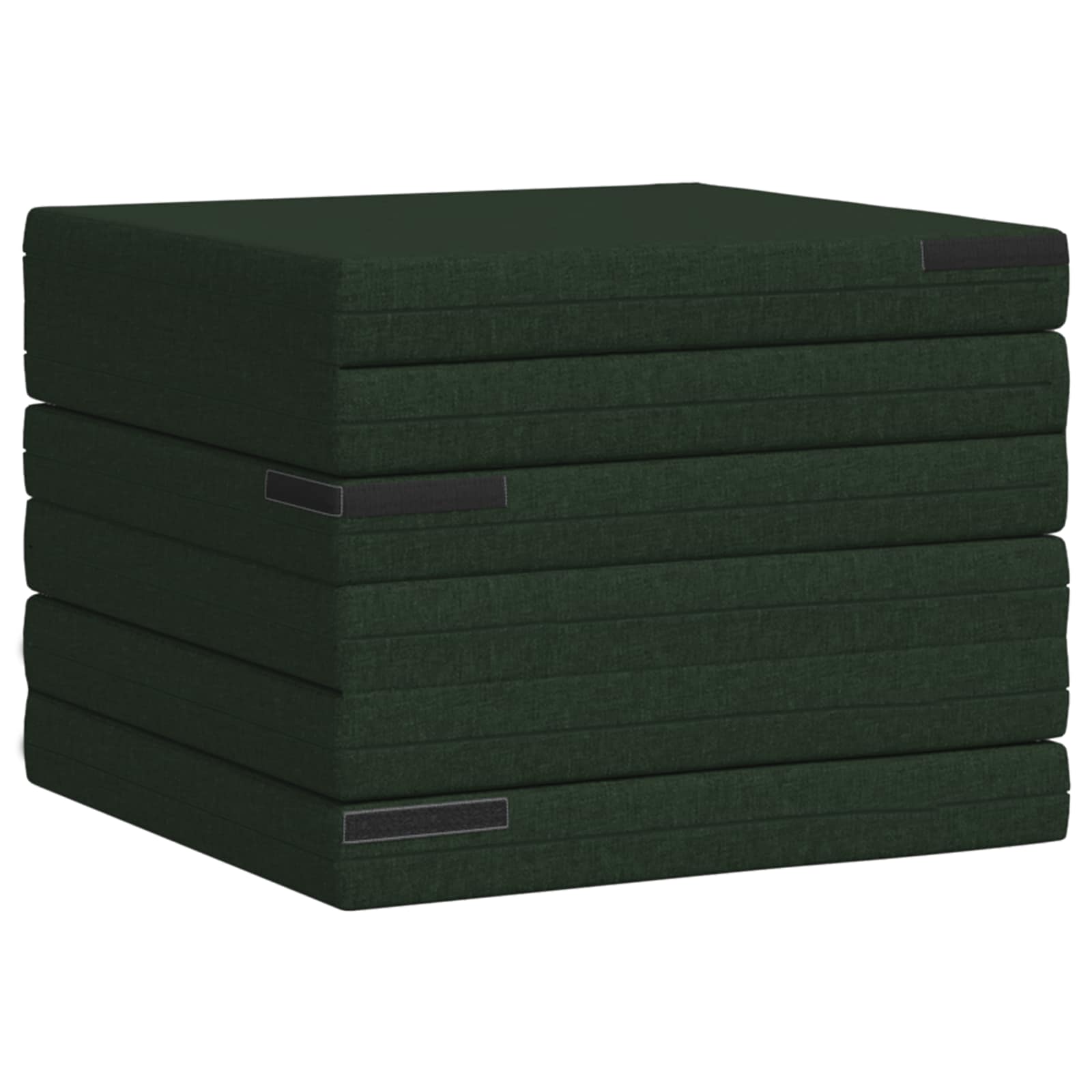 Divano Letto Pieghevole 140 x 67 x 45 cm Verde Scuro | homemem39