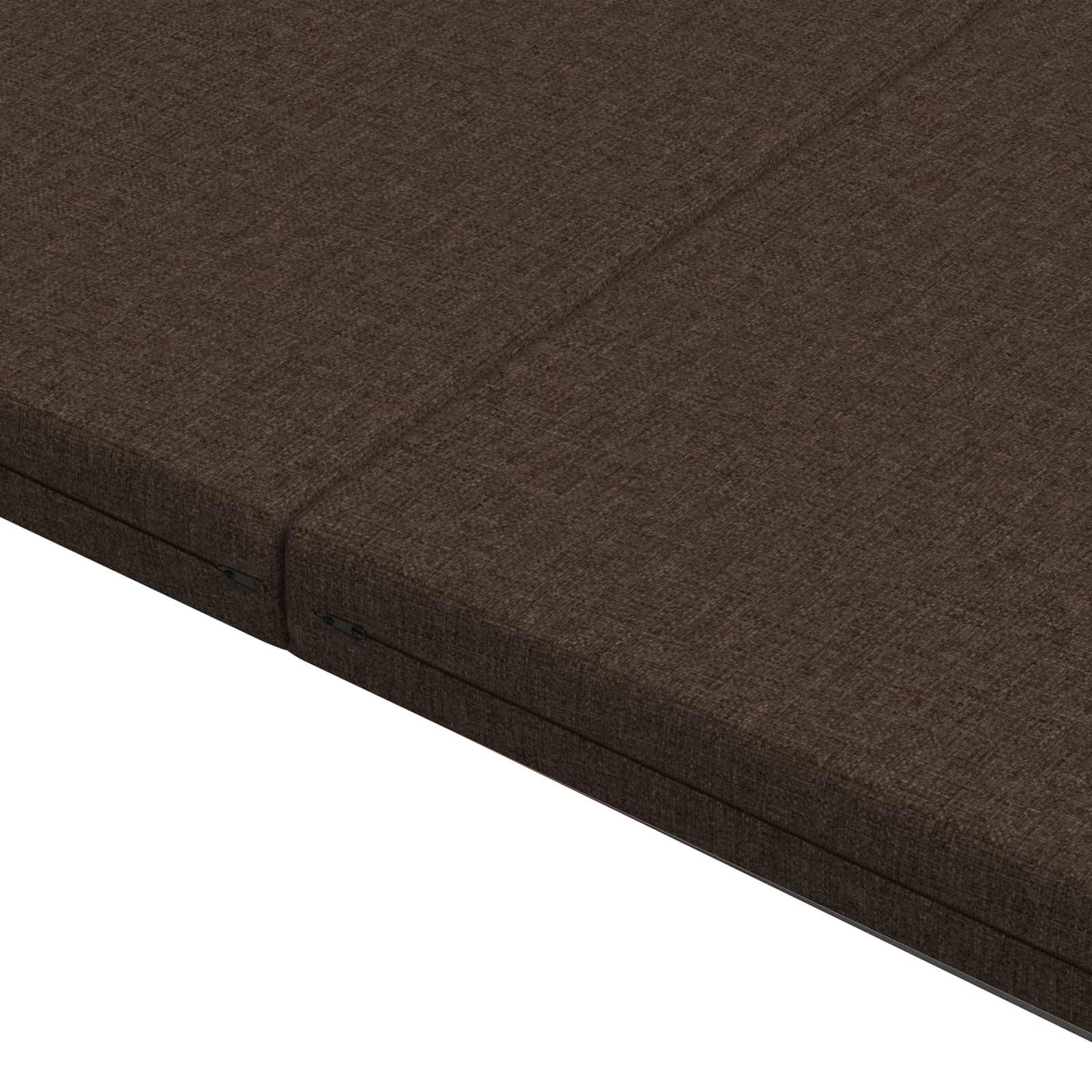 Divano Letto Pieghevole 140 x 67 x 45 cm Tortora | homemem39