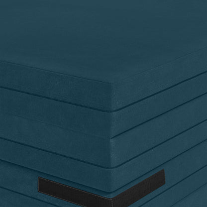 Divano Letto Pieghevole 140 x 67 x 45 cm Blu | homemem39