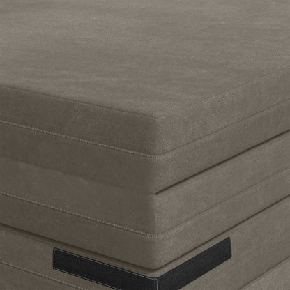 Divano Letto Pieghevole 70 x 67 x 48 cm Grigio Chiaro