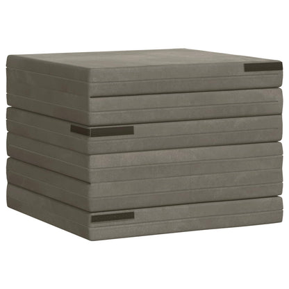 Divano Letto Pieghevole 70 x 67 x 48 cm Grigio Chiaro