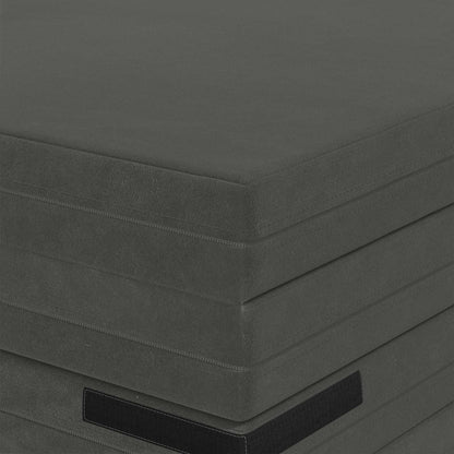 Divano Letto Pieghevole 140 x 67 x 45 cm Grigio Scuro | homemem39