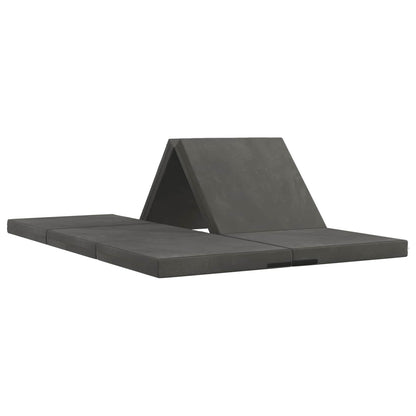 Divano Letto Pieghevole 140 x 67 x 45 cm Grigio Scuro | homemem39