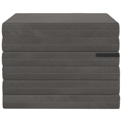 Divano Letto Pieghevole 140 x 67 x 45 cm Grigio Scuro | homemem39