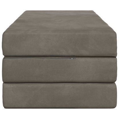 Divano Letto Pieghevole 160 x 67 x 45 cm Grigio Chiaro | homemem39