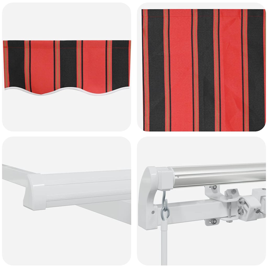 Tenda Retrattile Arancione e Marrone 450 x 300 cm Tessuto - homemem39