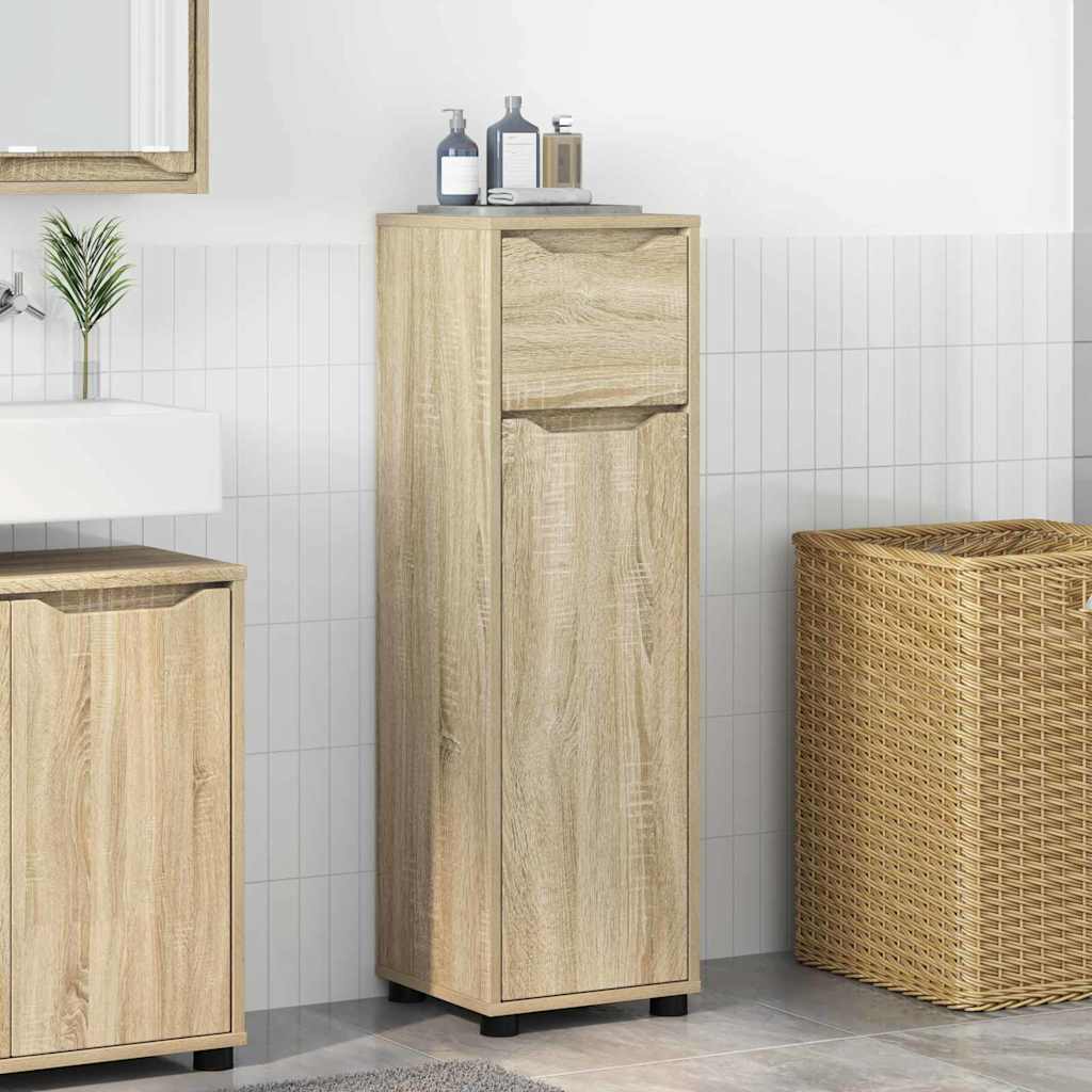 Mobile da Bagno con cassetto Rovere Sonoma 30,5 x 30 x 101 cm