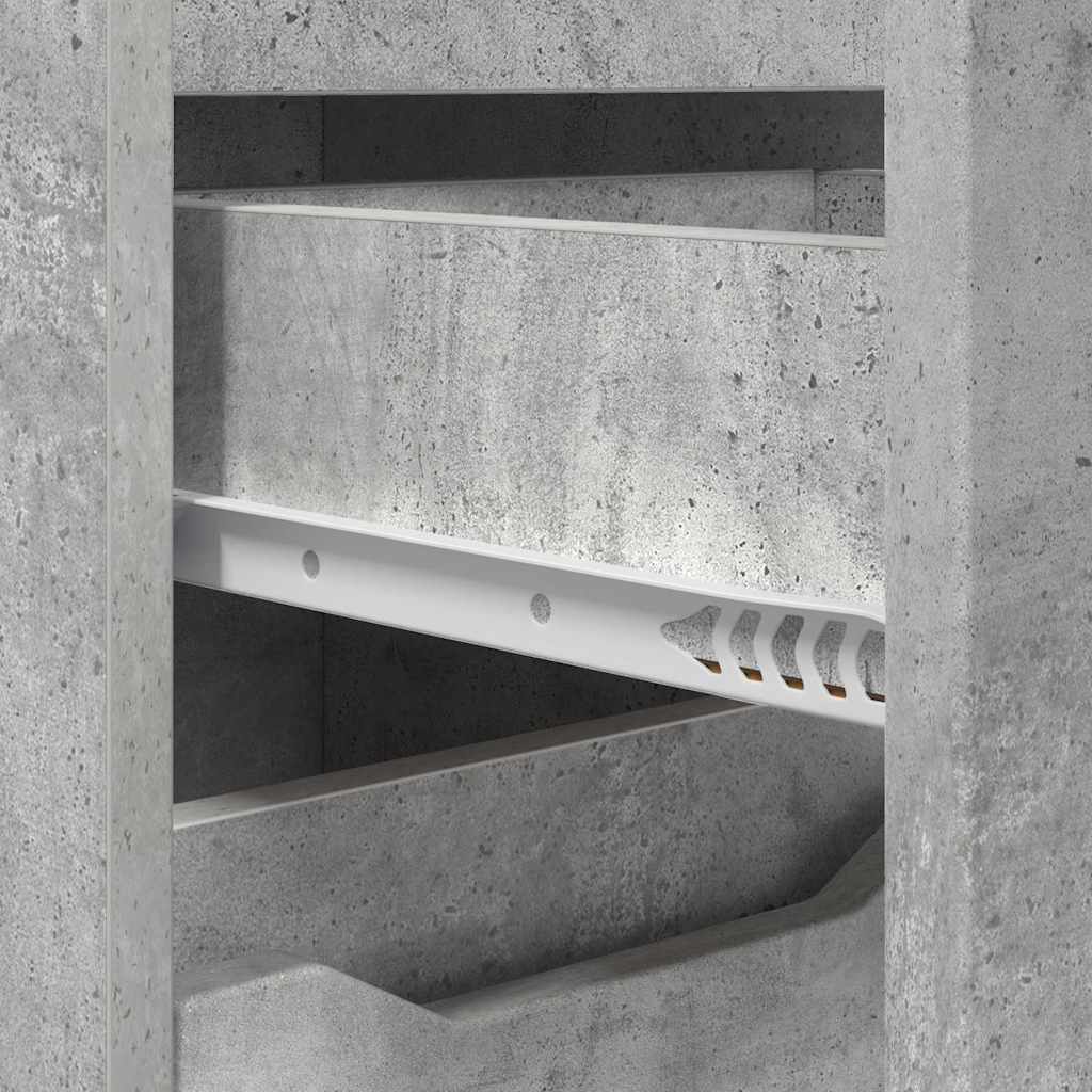 Mobile da Bagno con cassetto Grigio cemento 30,5 x 30 x 101 cm | homemem39