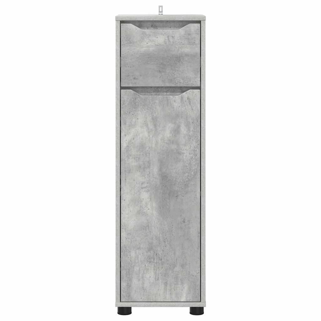 Mobile da Bagno con cassetto Grigio cemento 30,5 x 30 x 101 cm | homemem39