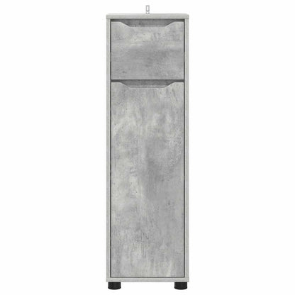 Mobile da Bagno con cassetto Grigio cemento 30,5 x 30 x 101 cm | homemem39