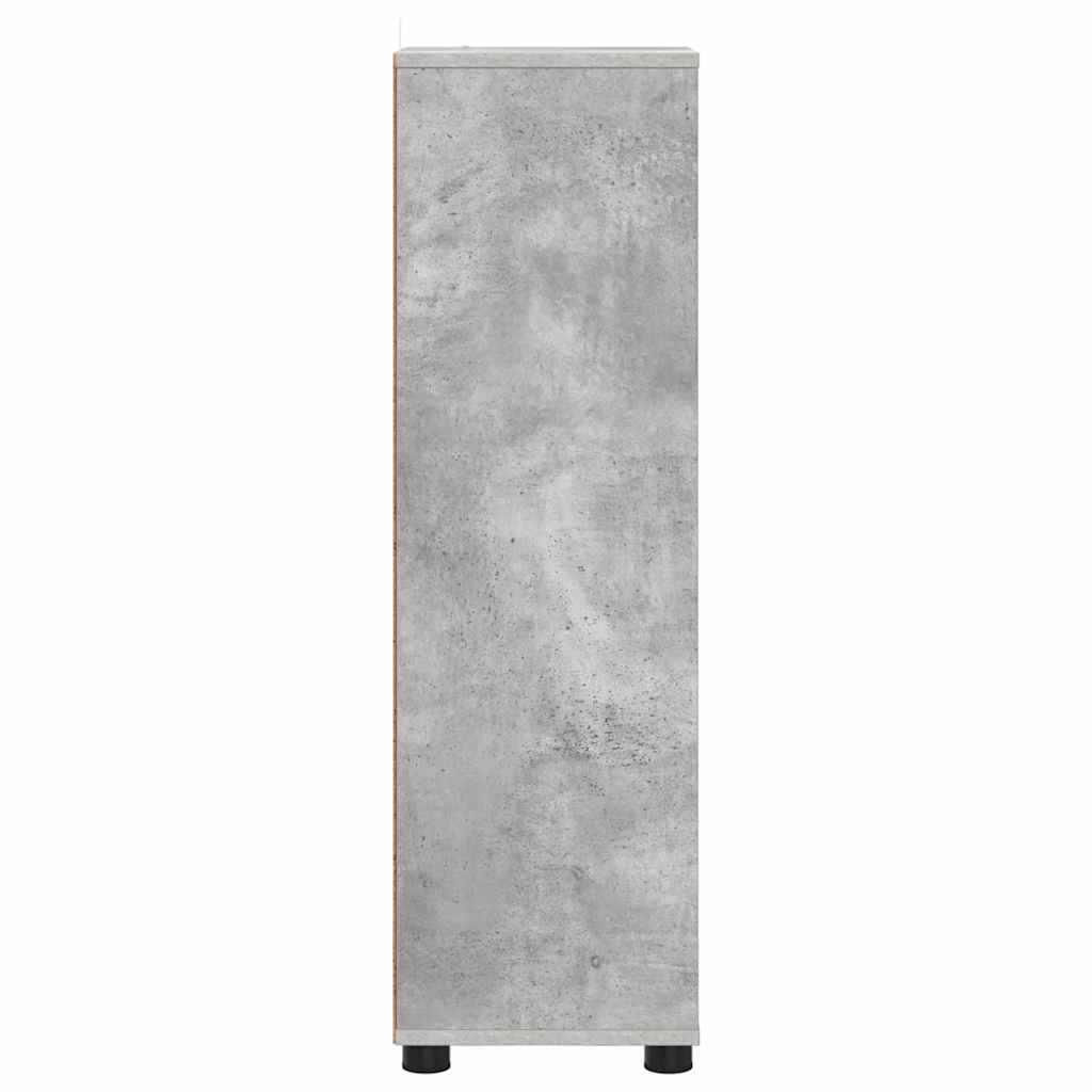 Mobile da Bagno con cassetto Grigio cemento 30,5 x 30 x 101 cm | homemem39