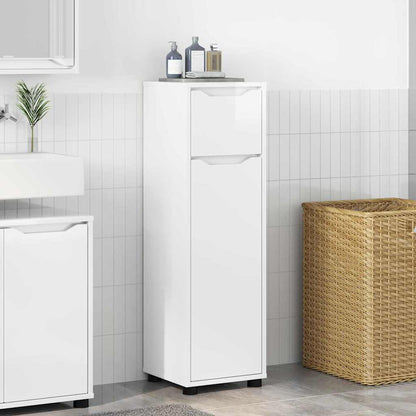 Mobile da Bagno con cassetto Bianco Lucido 30,5 x 30 x 101 cm | homemem39