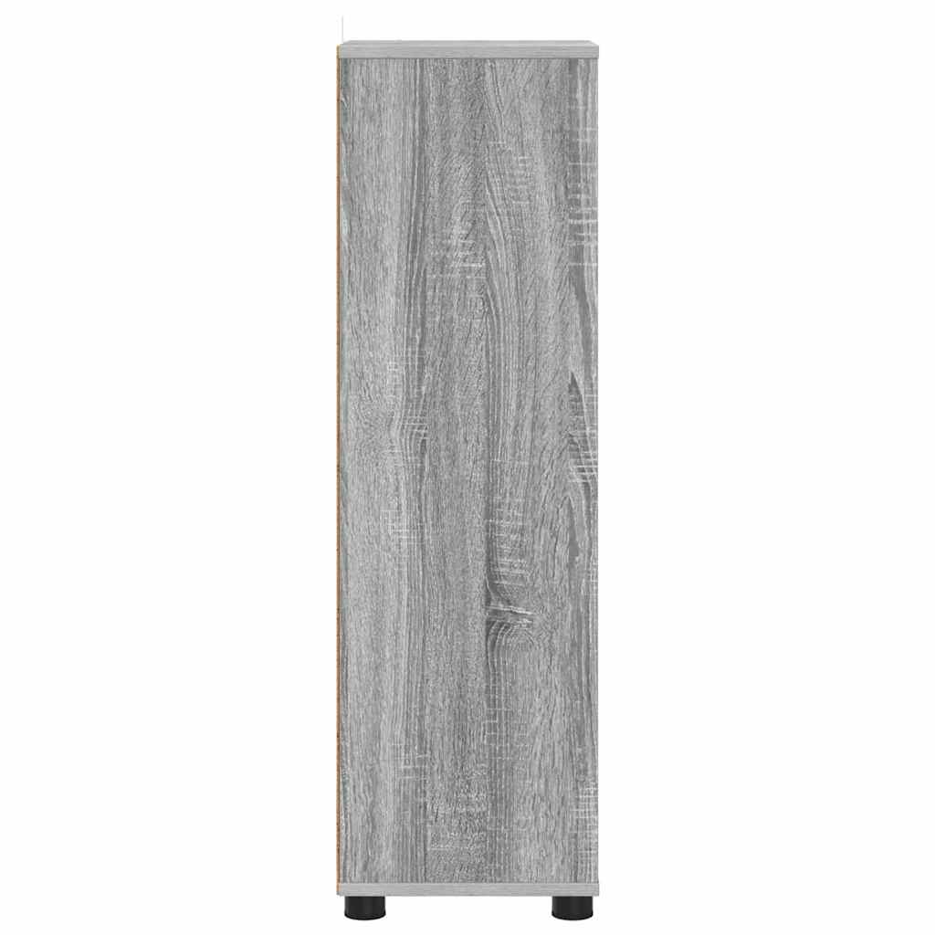 Mobile da Bagno con cassetto Grigio Sonoma 30,5 x 30 x 101 cm | homemem39