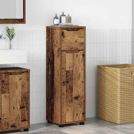 Mobile da Bagno con cassetto Legno vecchio 30,5 x 30 x 101 cm