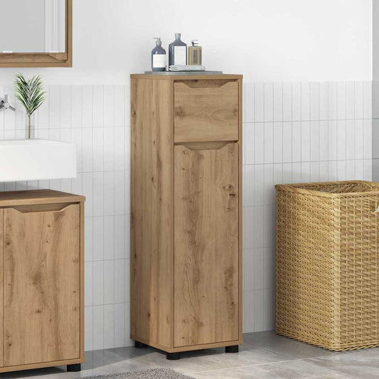 Mobile da Bagno con porta Rovere artigianale 30,5 x 30 x 101 cm | homemem39