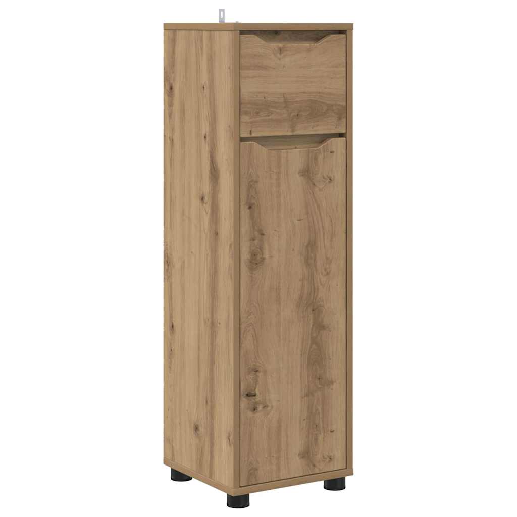Mobile da Bagno con porta Rovere artigianale 30,5 x 30 x 101 cm | homemem39