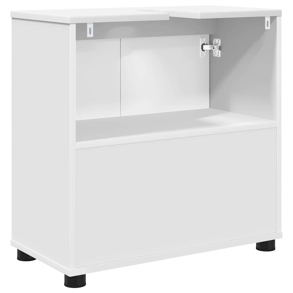 Mobile per lavabo da bagno con porta Bianco 60 x 30 x 60 cm