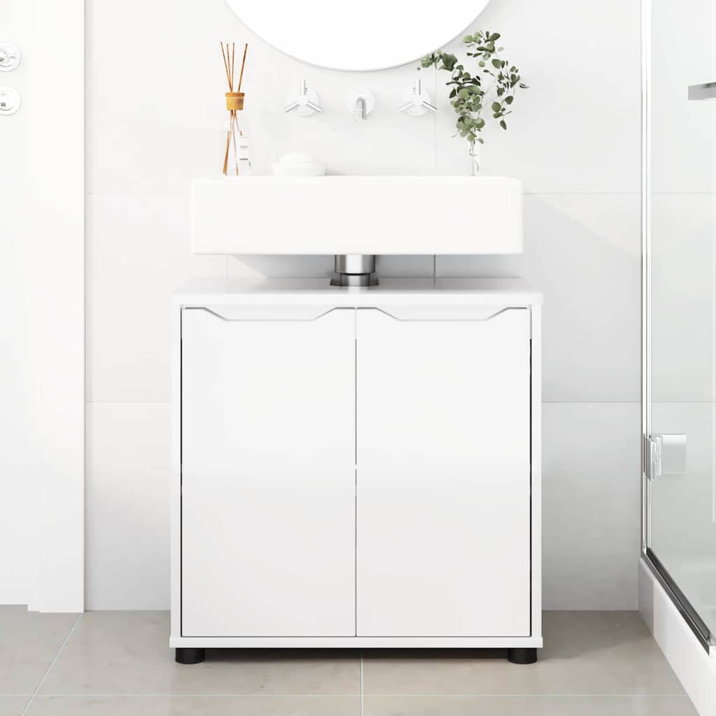 Mobile per lavabo da bagno Bianco Lucido 60 x 30 x 60 cm | homemem39