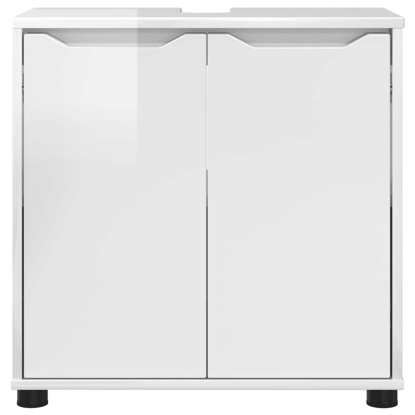 Mobile per lavabo da bagno Bianco Lucido 60 x 30 x 60 cm