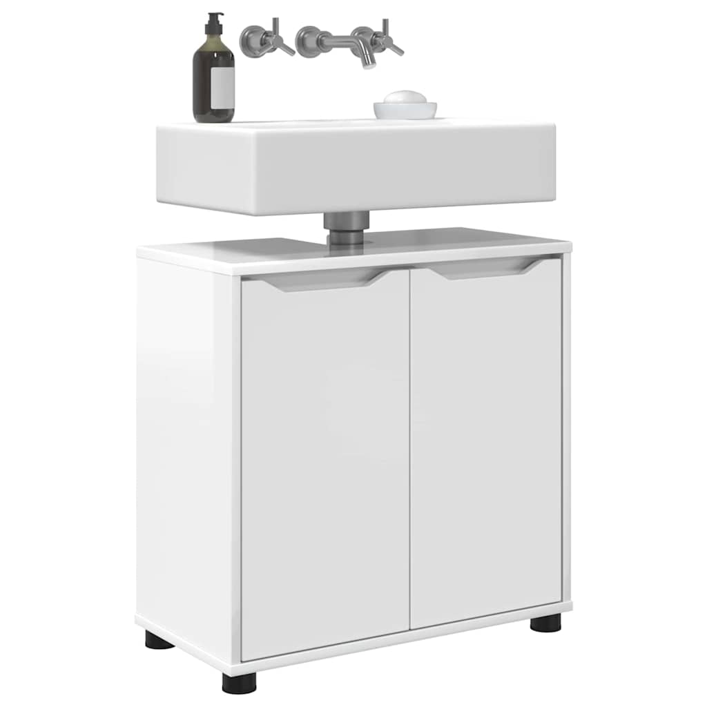 Mobile per lavabo da bagno Bianco Lucido 60 x 30 x 60 cm | homemem39