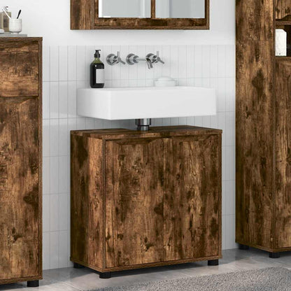 Mobile per lavabo da bagno Rovere fumé 60 x 30 x 60 cm