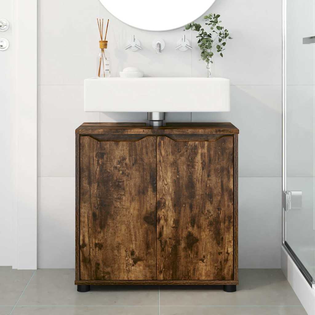 Mobile per lavabo da bagno Rovere fumé 60 x 30 x 60 cm | homemem39