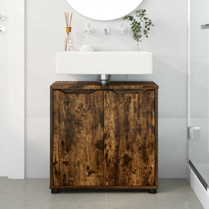 Mobile per lavabo da bagno Rovere fumé 60 x 30 x 60 cm