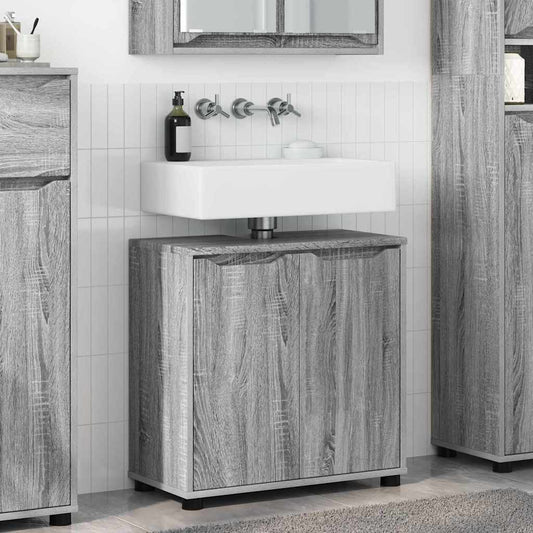 Mobile per lavabo da bagno Grigio Sonoma 60 x 30 x 60 cm | homemem39