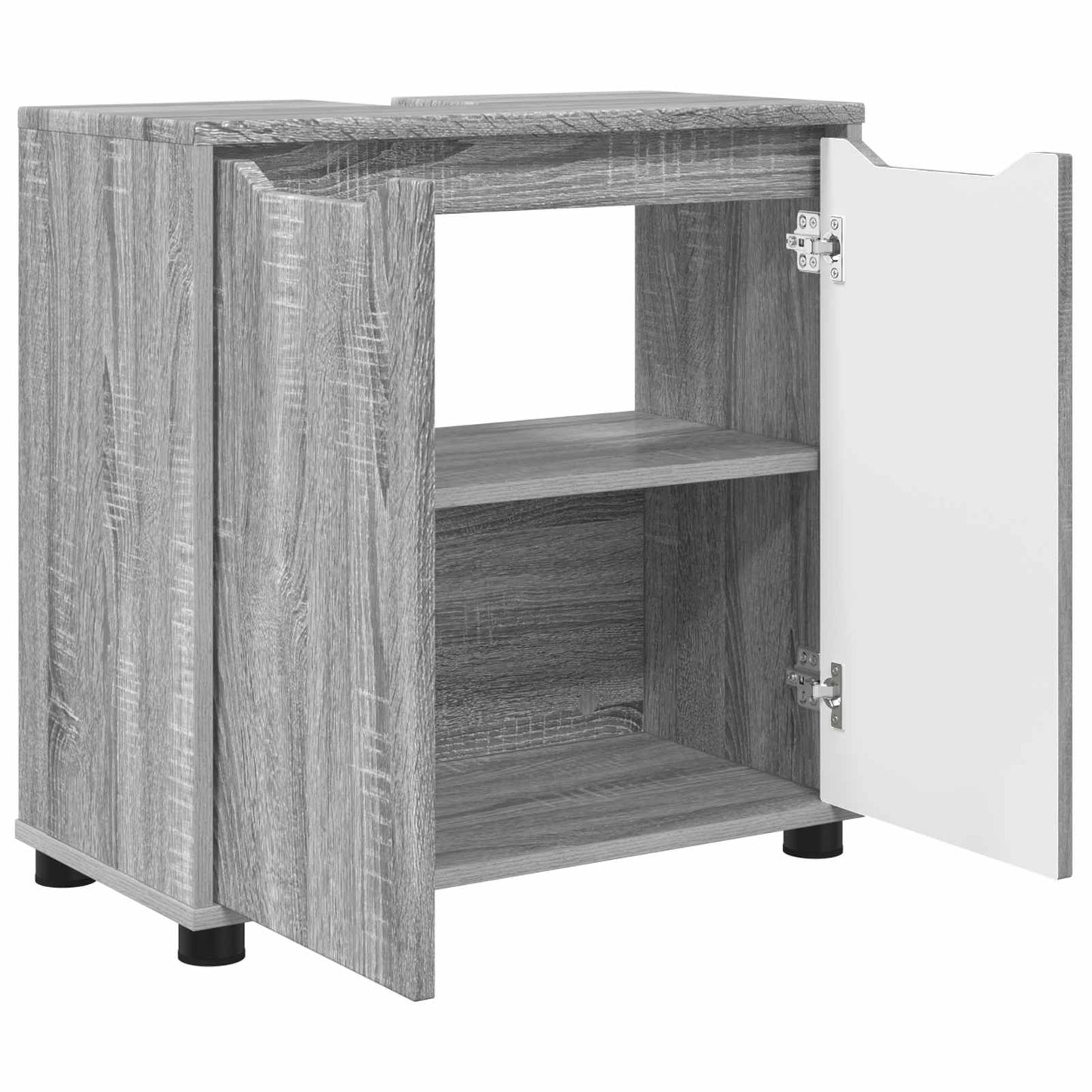 Mobile per lavabo da bagno Grigio Sonoma 60 x 30 x 60 cm