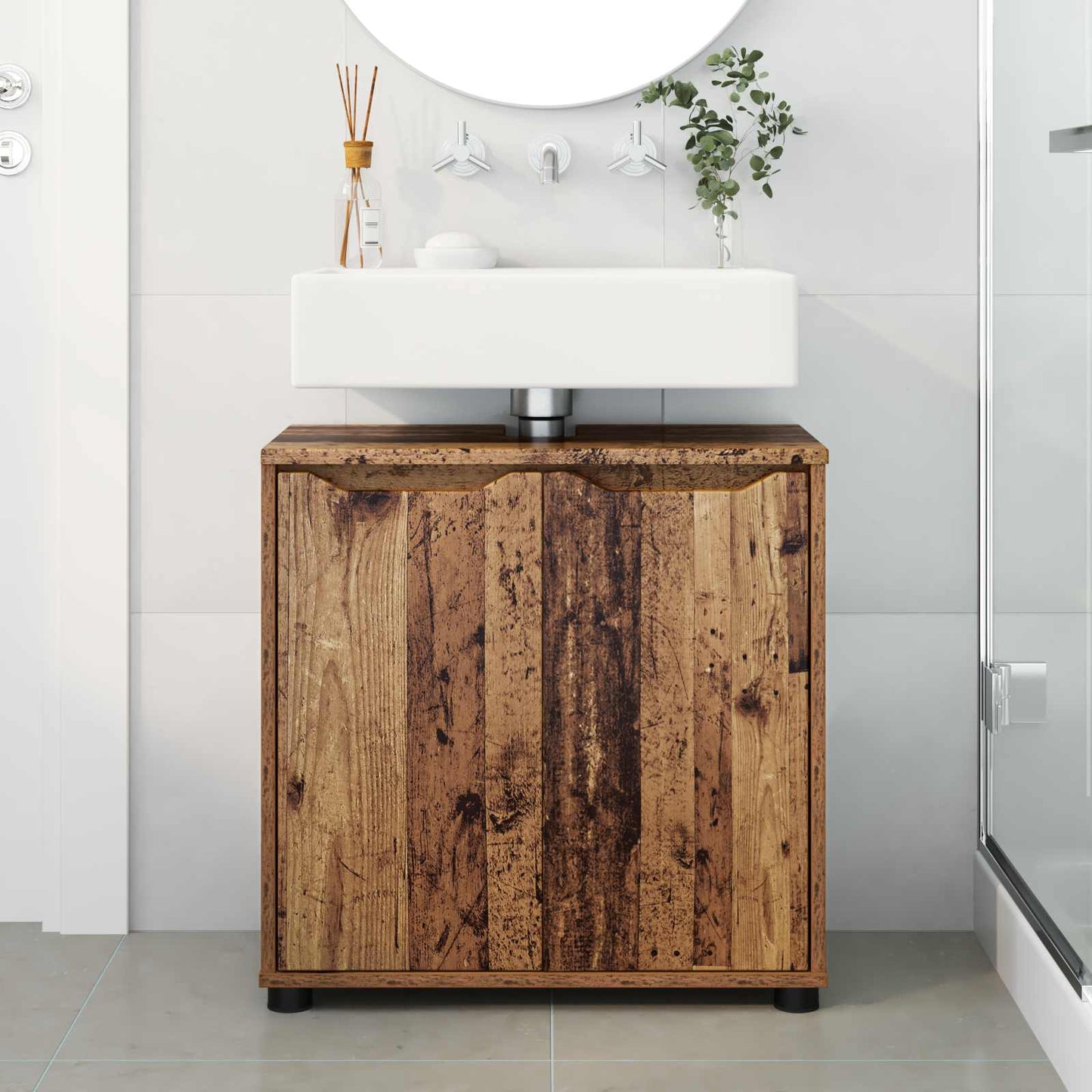 Mobile per lavabo da bagno Legno vecchio 60 x 30 x 60 cm