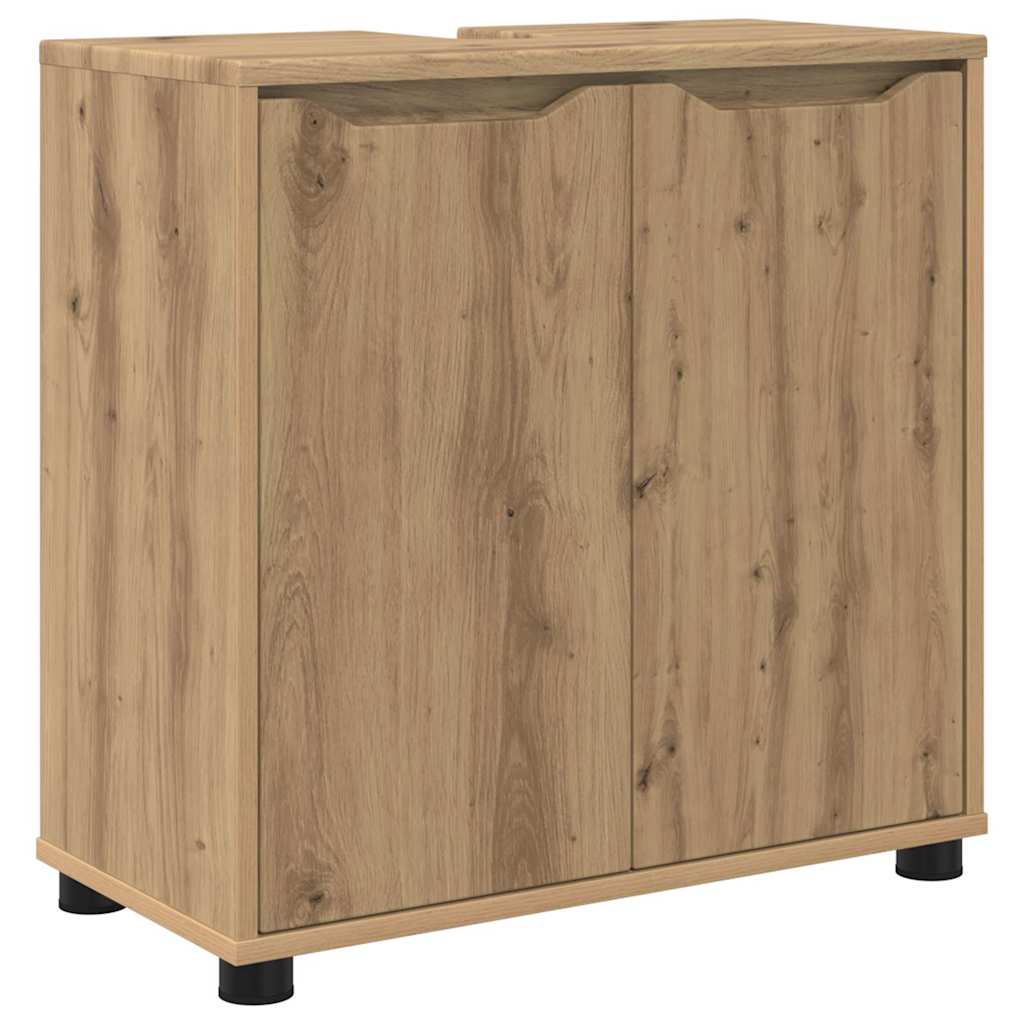 Mobile per lavabo da bagno Rovere artigianale 60 x 30 x 60 cm | homemem39