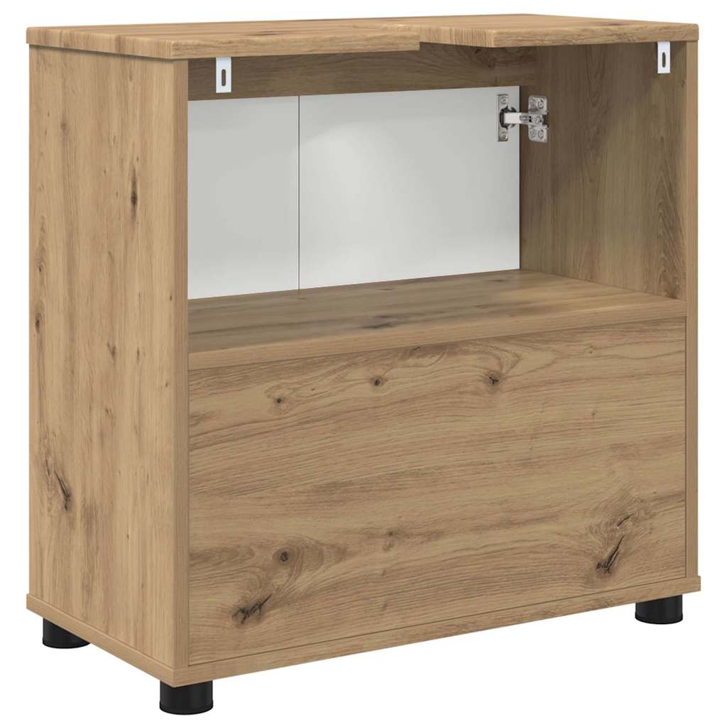 Mobile per lavabo da bagno Rovere artigianale 60 x 30 x 60 cm | homemem39