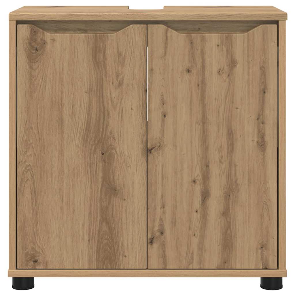 Mobile per lavabo da bagno Rovere artigianale 60 x 30 x 60 cm | homemem39