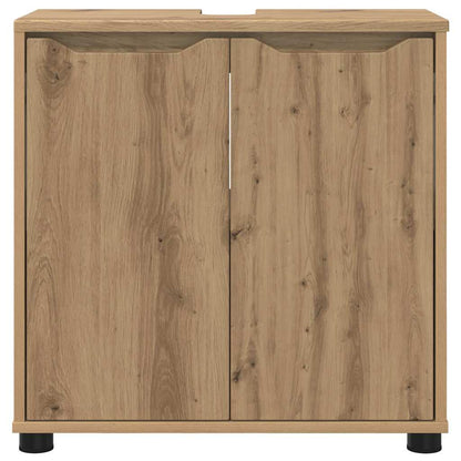 Mobile per lavabo da bagno Rovere artigianale 60 x 30 x 60 cm | homemem39