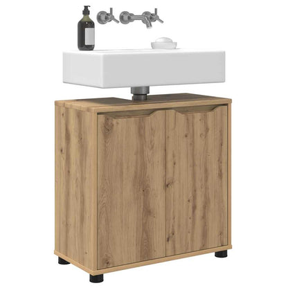 Mobile per lavabo da bagno Rovere artigianale 60 x 30 x 60 cm | homemem39