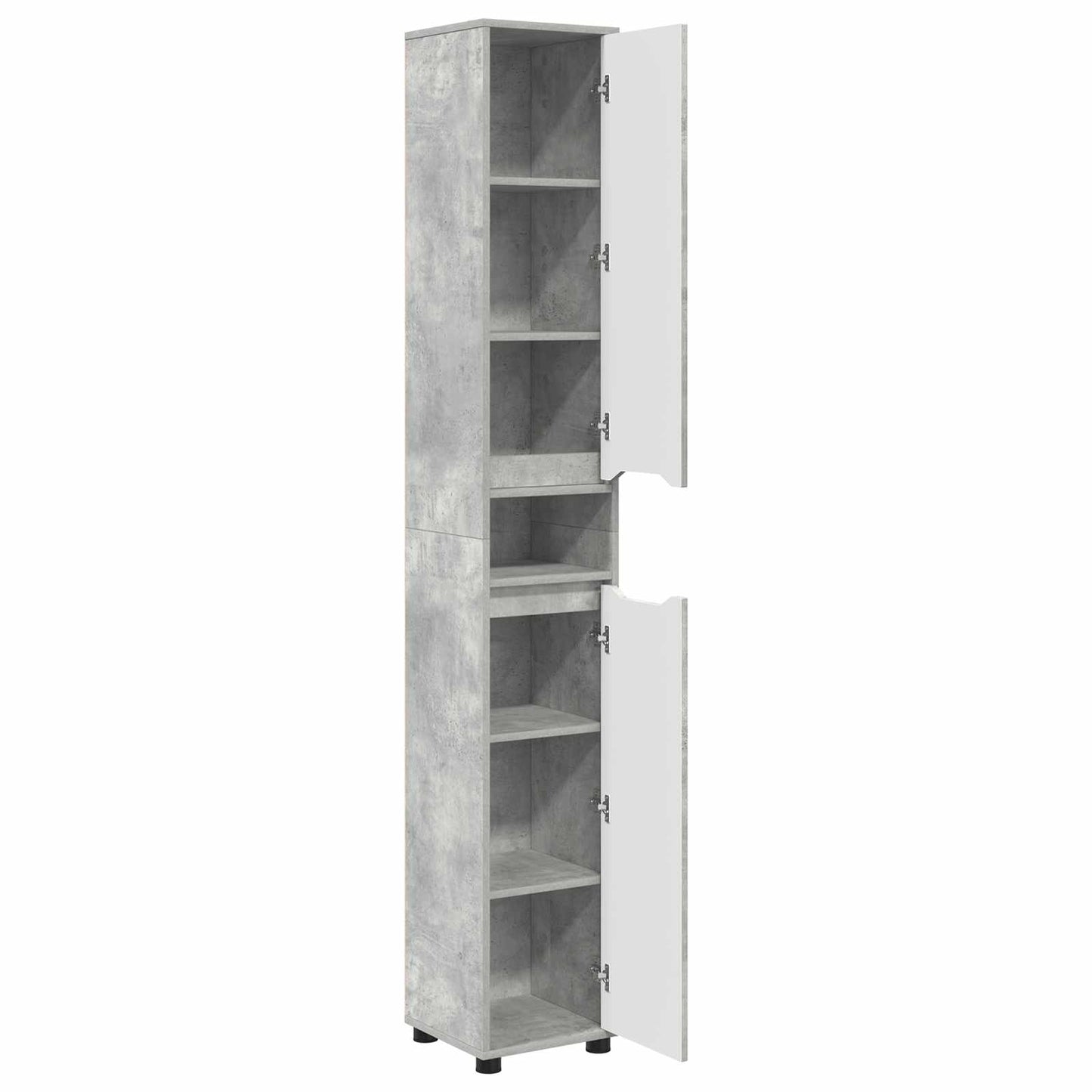Mobile da Bagno Grigio cemento 30,5 x 30 x 195 cm