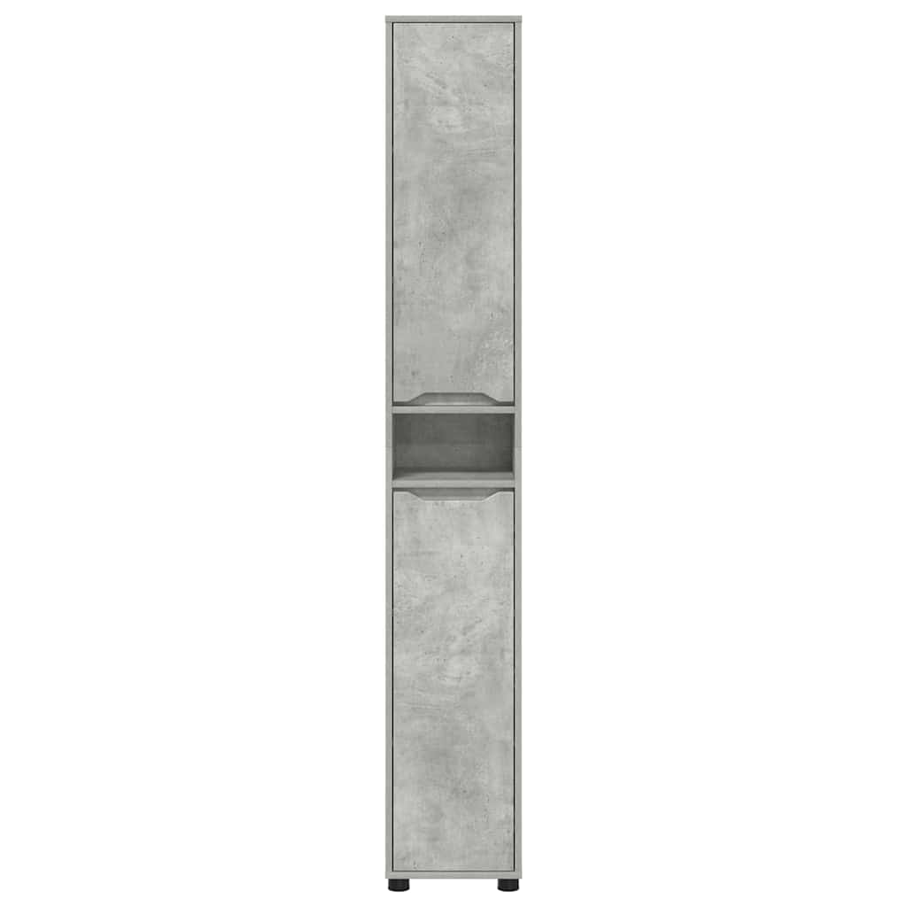 Mobile da Bagno con porta Grigio cemento 30,5 x 30 x 195 cm | homemem39