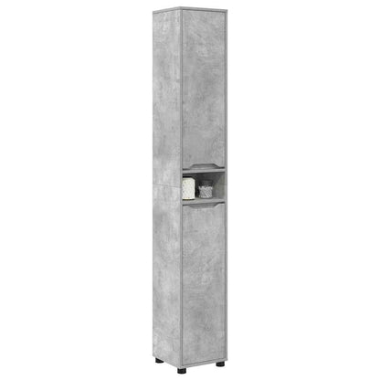 Mobile da Bagno con porta Grigio cemento 30,5 x 30 x 195 cm | homemem39