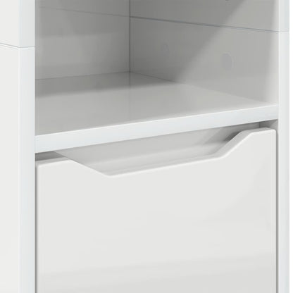 Mobile da Bagno Bianco Lucido 30,5 x 30 x 195 cm | homemem39