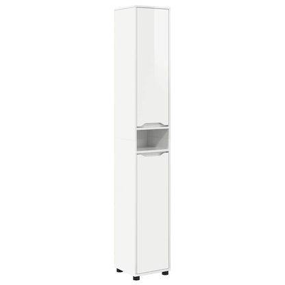 Mobile da Bagno Bianco Lucido 30,5 x 30 x 195 cm | homemem39