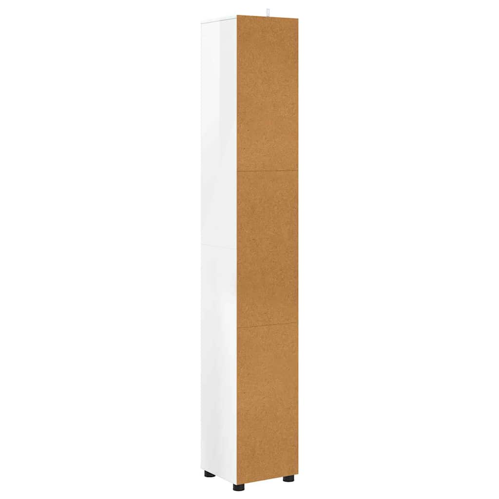 Mobile da Bagno Bianco Lucido 30,5 x 30 x 195 cm | homemem39